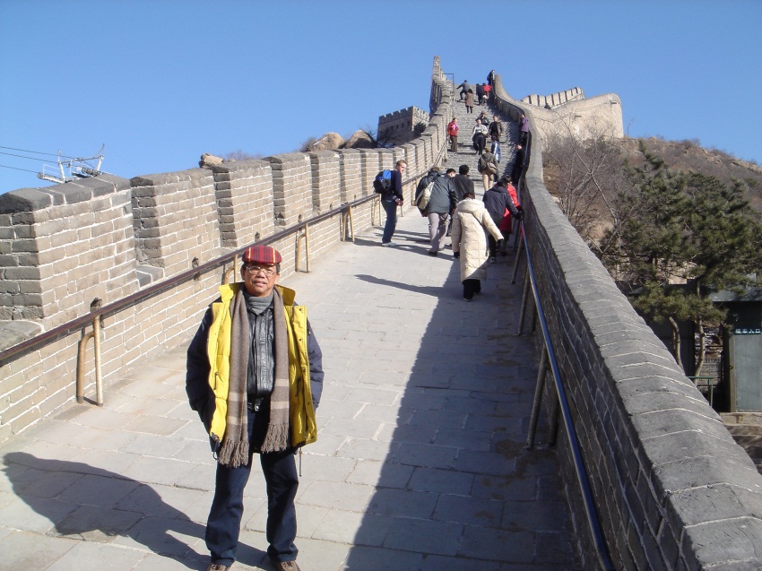 Mr Seow on a work trip in China