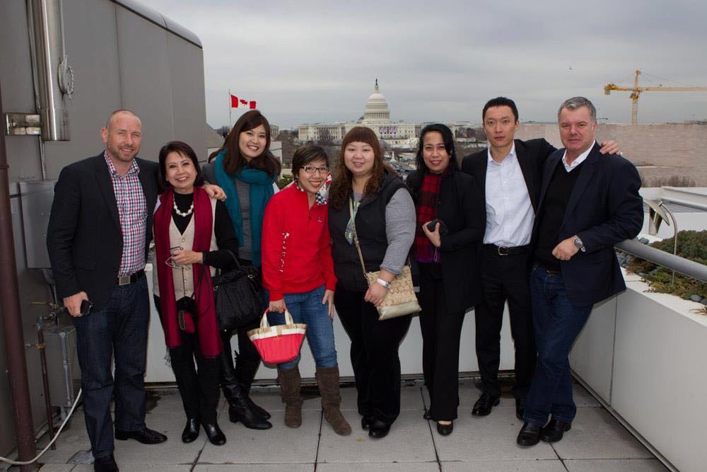 Amy with her colleagues