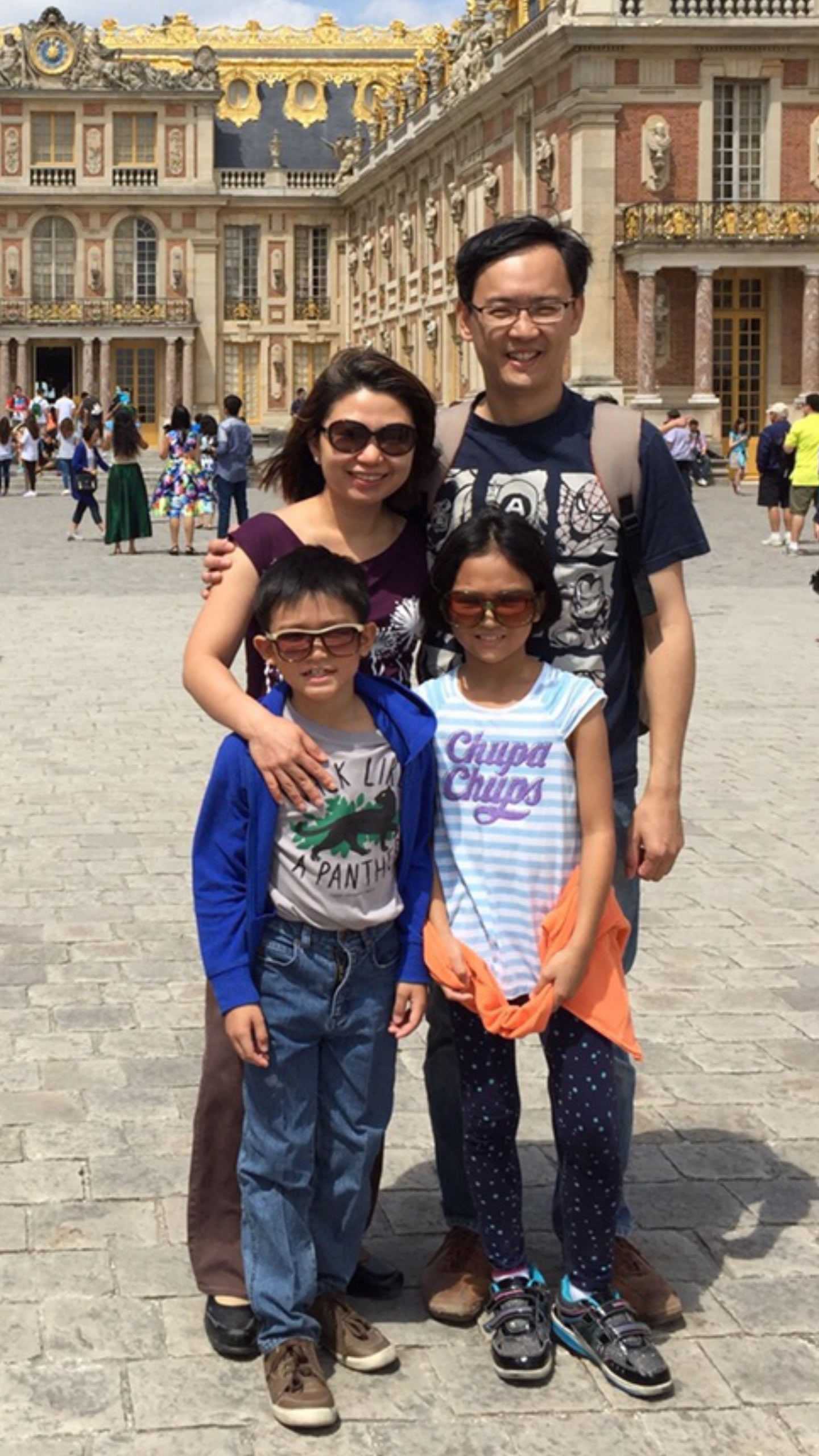 er Cheah with her husband and kids on a family vacation