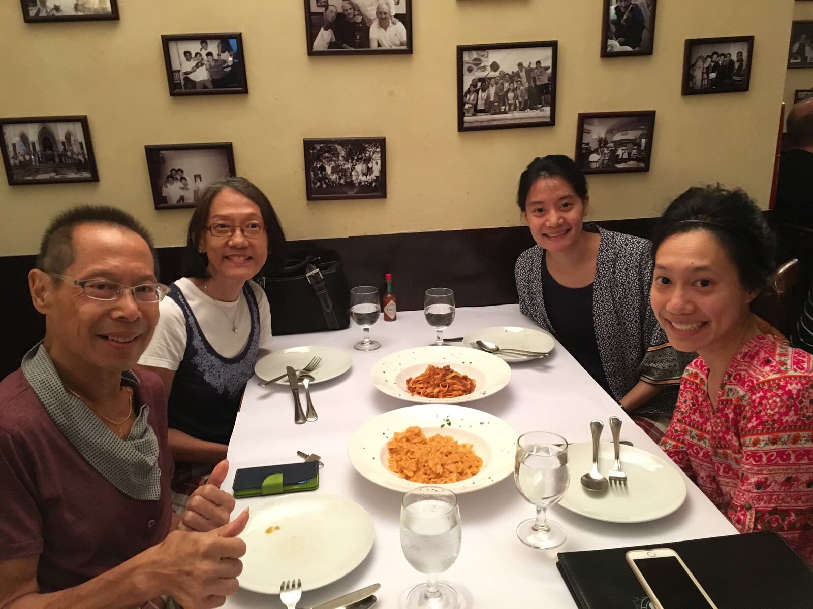 Charles with his wife Susan, and his two daughters, Michelle and Melissa