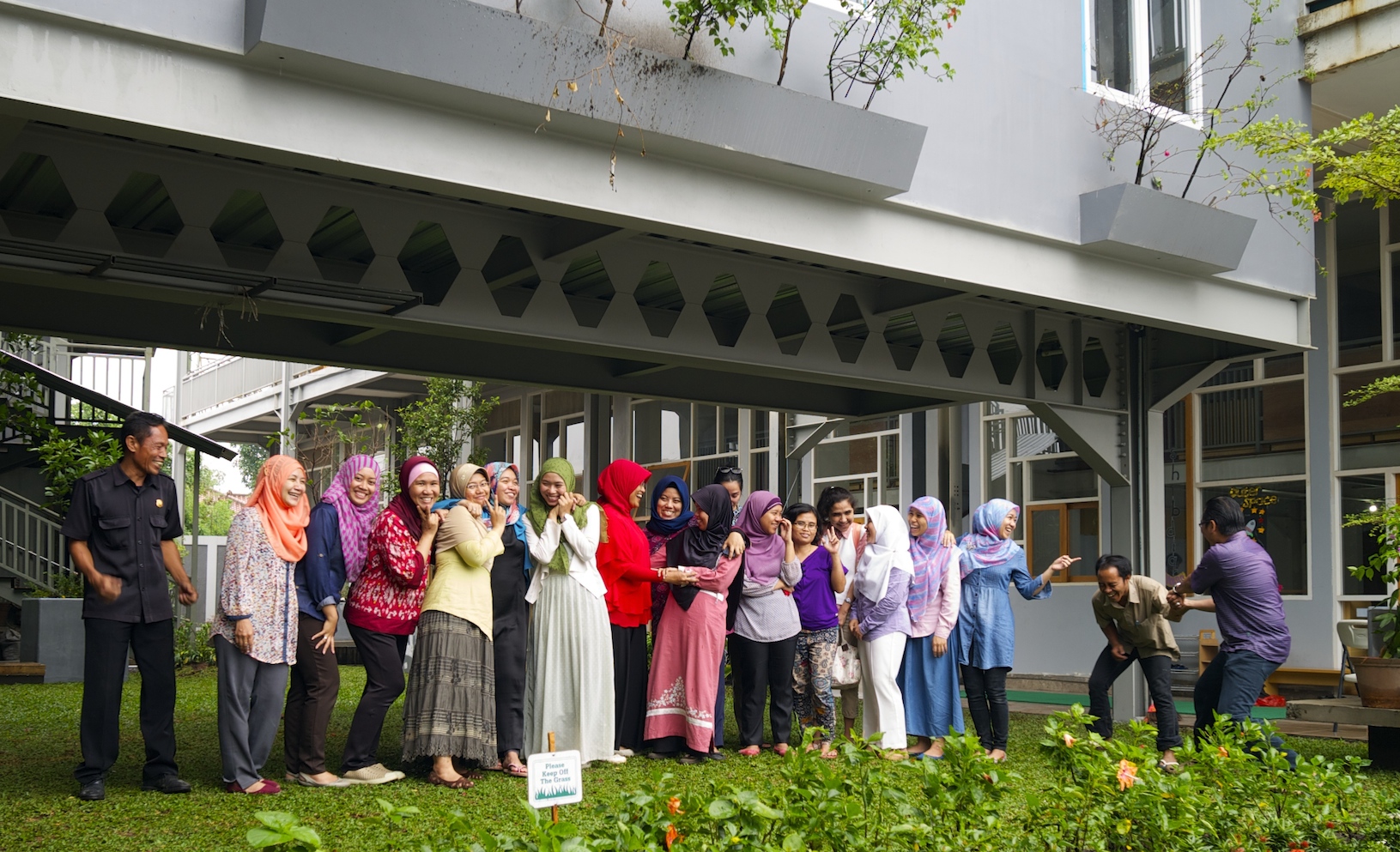 Madam Usdiati with her team of teachers