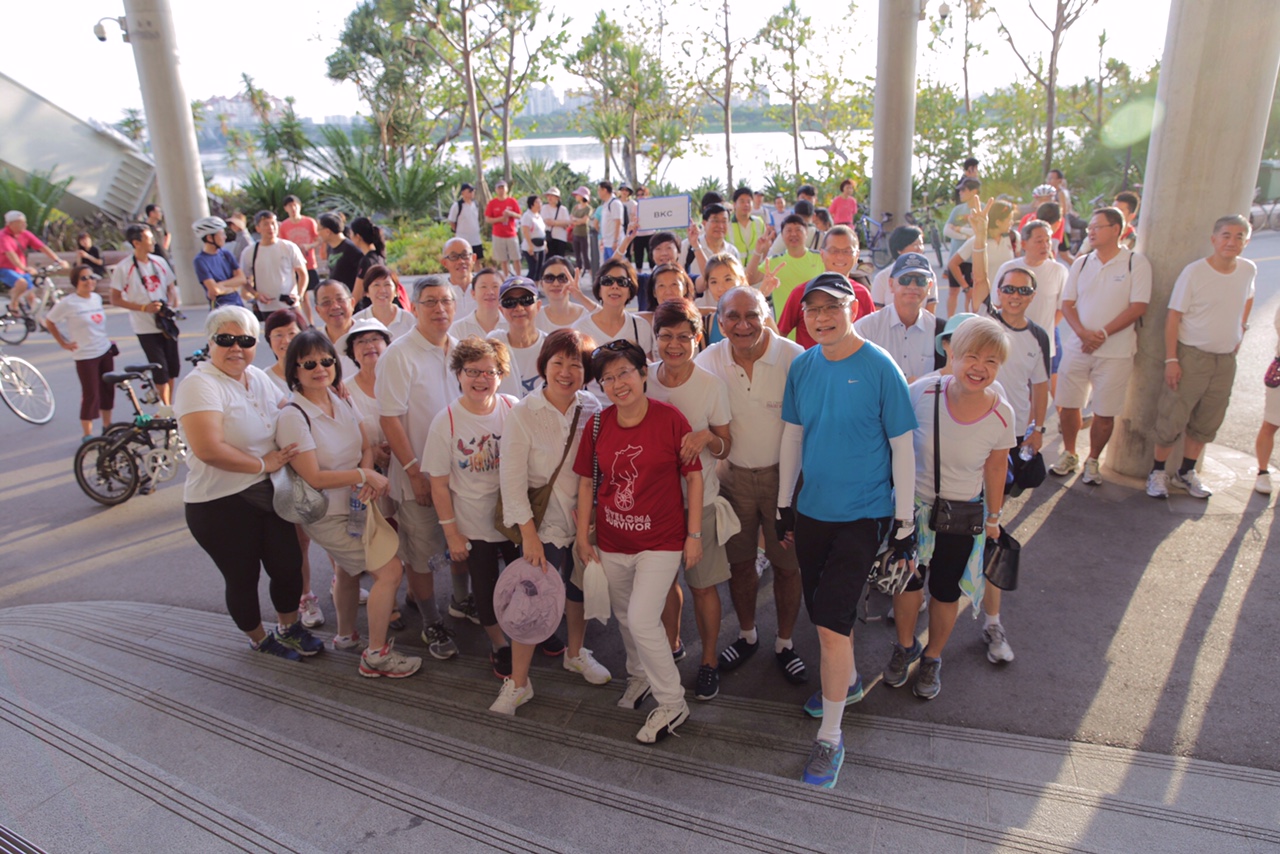 Participants of the SG50 Myeloma Charity Walk & Cycle Event