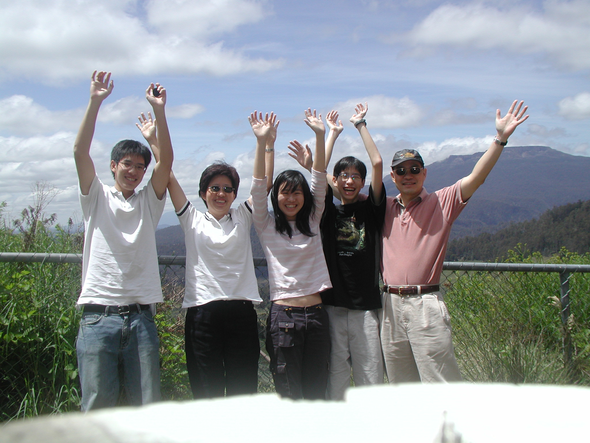 Paul and Li Leng on a family holiday with their children