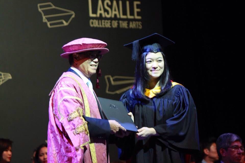 Narita at her convocation ceremony