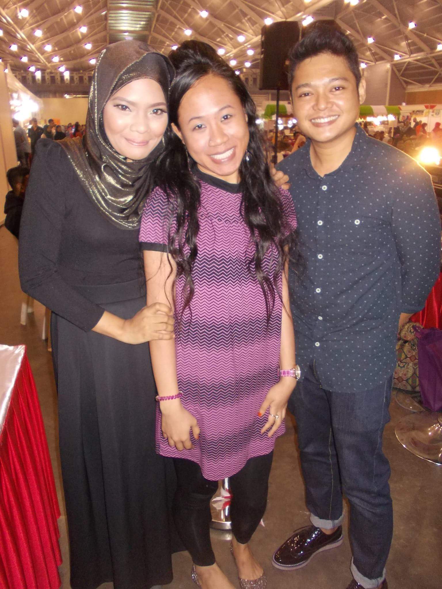 Erma and Idi with their fan