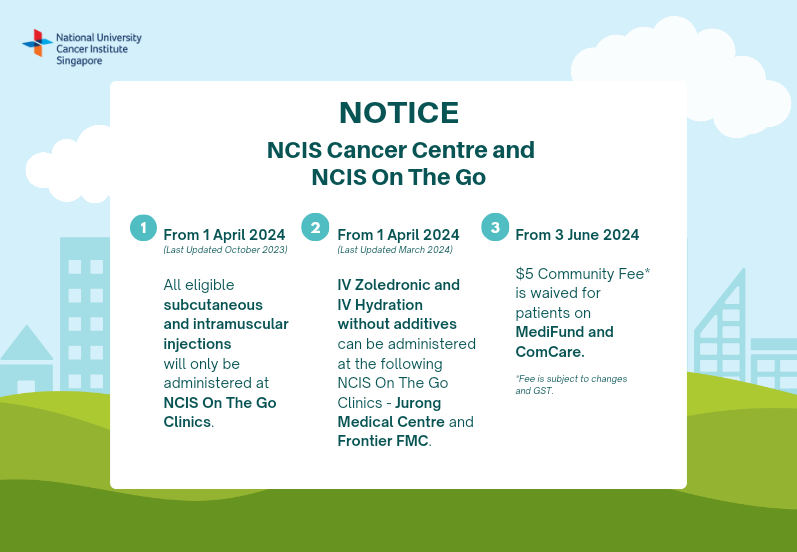 NCIS Cancer Centre Notice